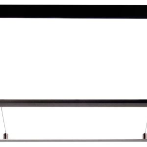 Lampa sufitowa, podwieszana Deko Light LED Panel transparent, eckig, 50 W, 3000/4000 K, Schwarz 342219 53 W