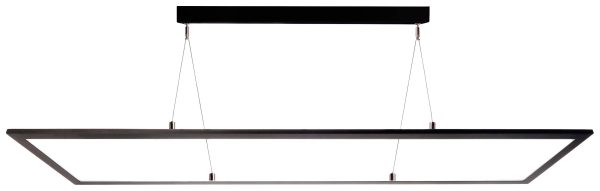 Lampa sufitowa, podwieszana Deko Light LED Panel transparent, eckig, 50 W, 3000/4000 K, Schwarz 342219 53 W