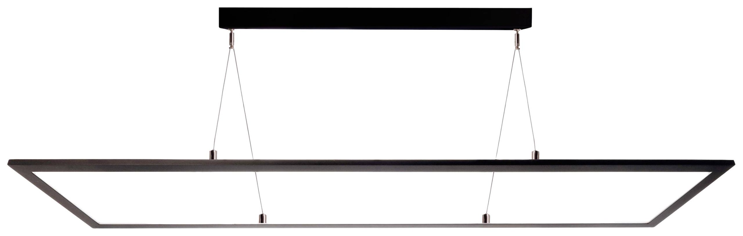Lampa sufitowa, podwieszana Deko Light LED Panel transparent, eckig, 50 W, 3000/4000 K, Schwarz 342219 53 W - obrazek 1