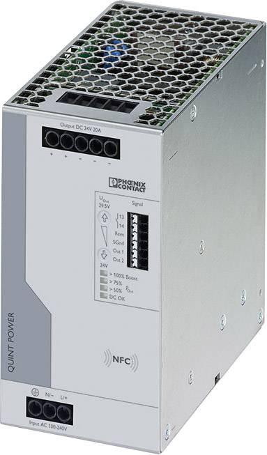 Phoenix Contact 2904602 Zasilacz na szynę DIN 24 V/DC 20 A Ilość wyjść:1 x Opis 1 szt.
