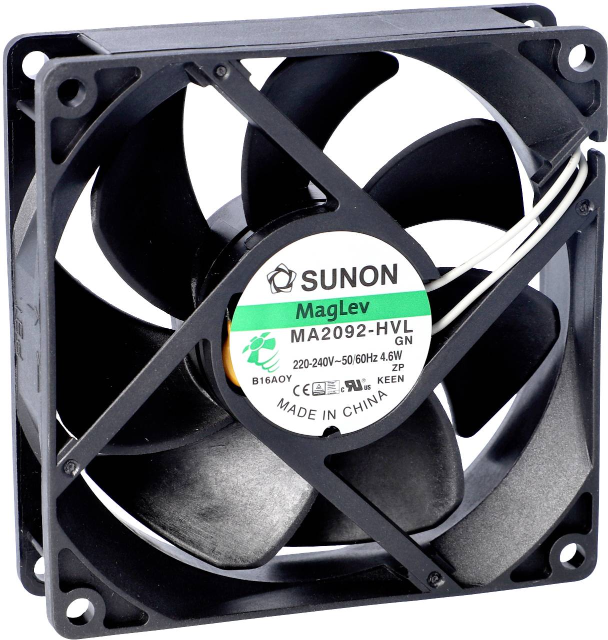 Sunon CF2092HVL-1000U-999 Wentylator osiowy 230 V/AC 88.32 m³/h (D x S x W) 25 x 92 x 92 mm - obrazek 1