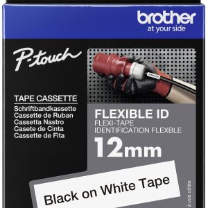 Taśma do nadruku Brother TZEFX231, 12 mm x 8 m, Kolor taśmy: biały / Kolor nadruku: czarny Taśma do nadruku Brother TZEFX231, 12 mm x 8 m, Kolor taśmy: biały / Kolor nadruku: czarny