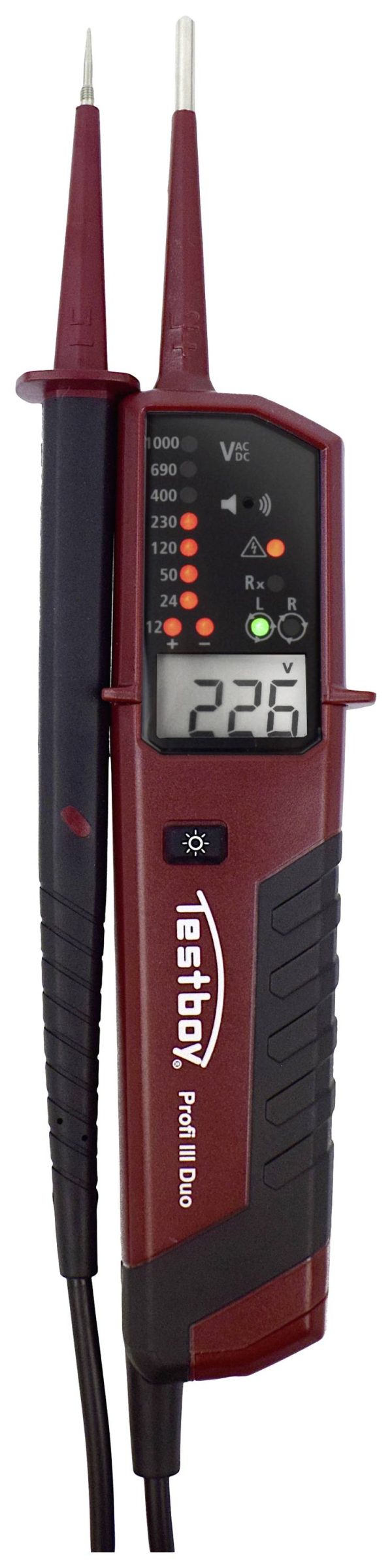Dwubiegunowy tester napięcia Testboy Testboy Profi III DUO CAT IV 1000 V