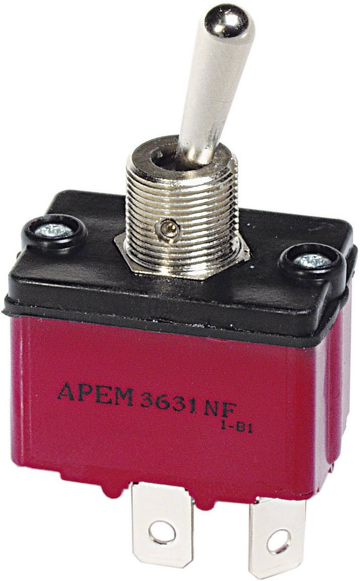 APEM 3647NF/2 Przełącznik dźwigienkowy 3647NF/2, 2 x (wł)/wył/(wł), 250 V/AC, 6 A, 1 szt. - obrazek 1