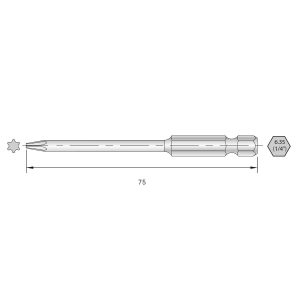 Bit Torx BERNSTEIN Tools for Electronics 6-TX10-75 E 6.3 6 szt. Bit Torx BERNSTEIN Tools for Electronics 6-TX10-75 E 6.3 6 szt.
