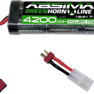 Pakiet akumulatorów (NiMH) 7.2 V 4200 mAh Absima Hardcase Gniazdo T, Gniazdo Tamiya Pakiet akumulatorów (NiMH) 7.2 V 4200 mAh Absima Hardcase Gniazdo T, Gniazdo Tamiya
