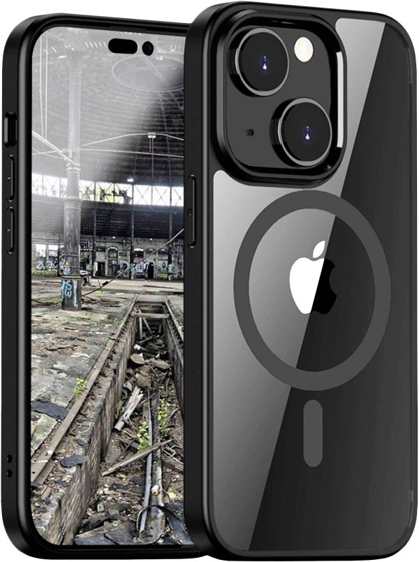 JT Berlin Pankow Hybrid MagSafe Futerał backcase Apple iPhone 14 czarny, przeźroczysty Kompatybilny z MagSafe, Odporny n