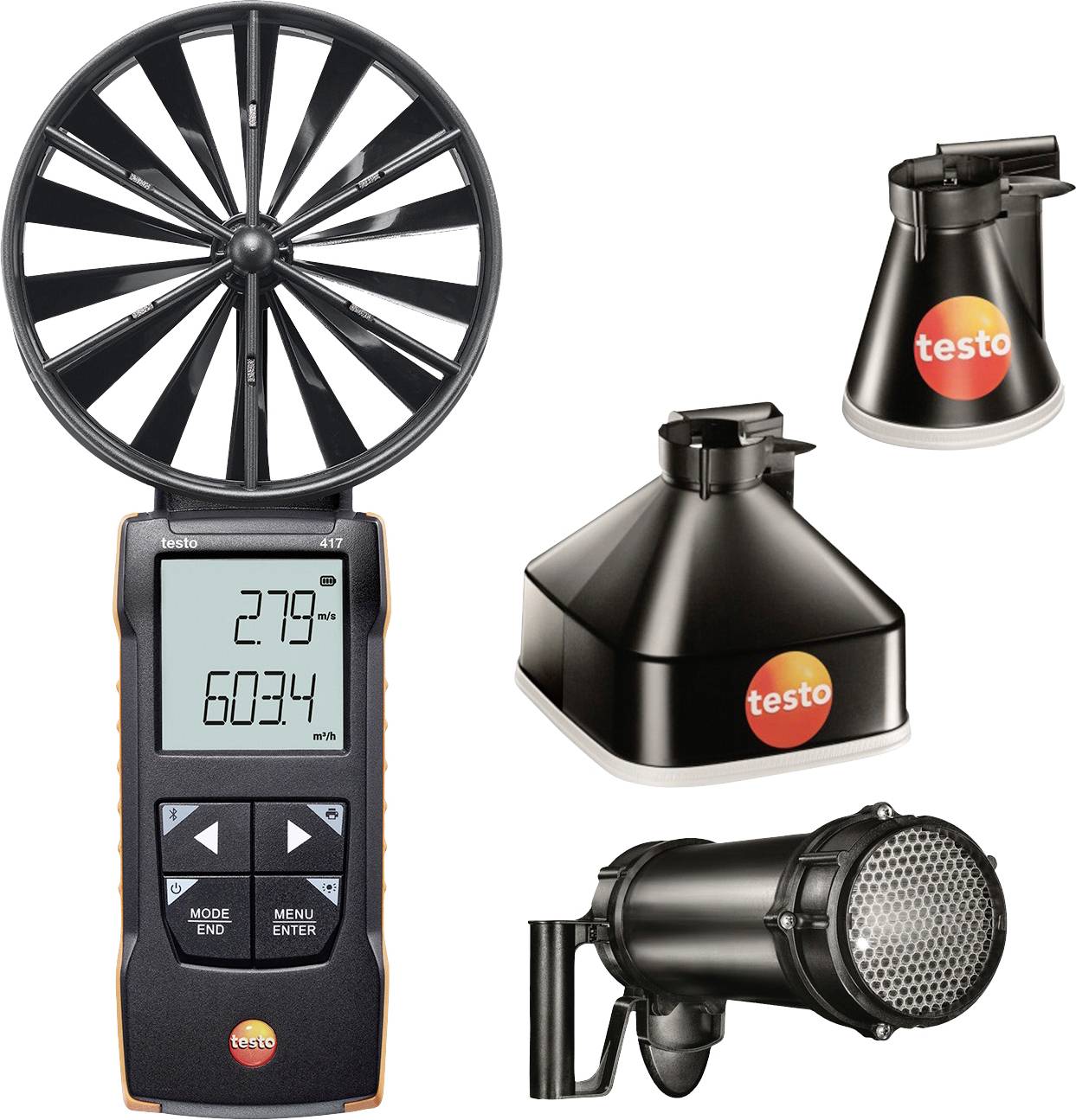 testo 417-2 Anemometr 0.3 do 20 m/s - obrazek 1