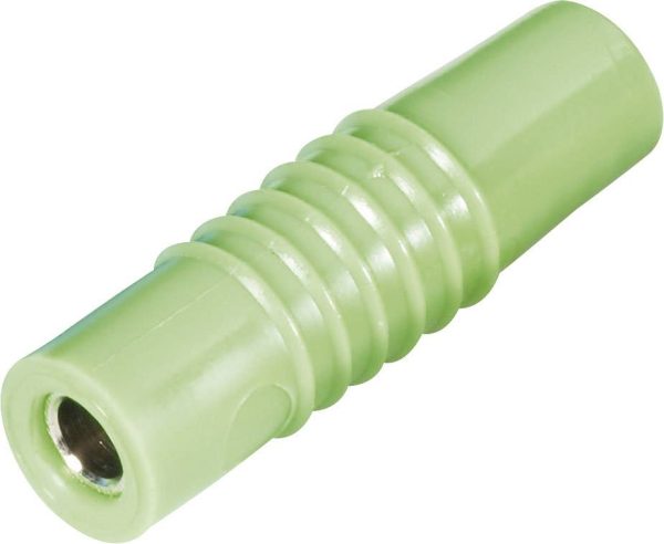 Złącze żeńskie laboratoryjne złącze męskie proste Średnica pina: 4 mm zielony Schnepp KP 4000 S 1 szt.
