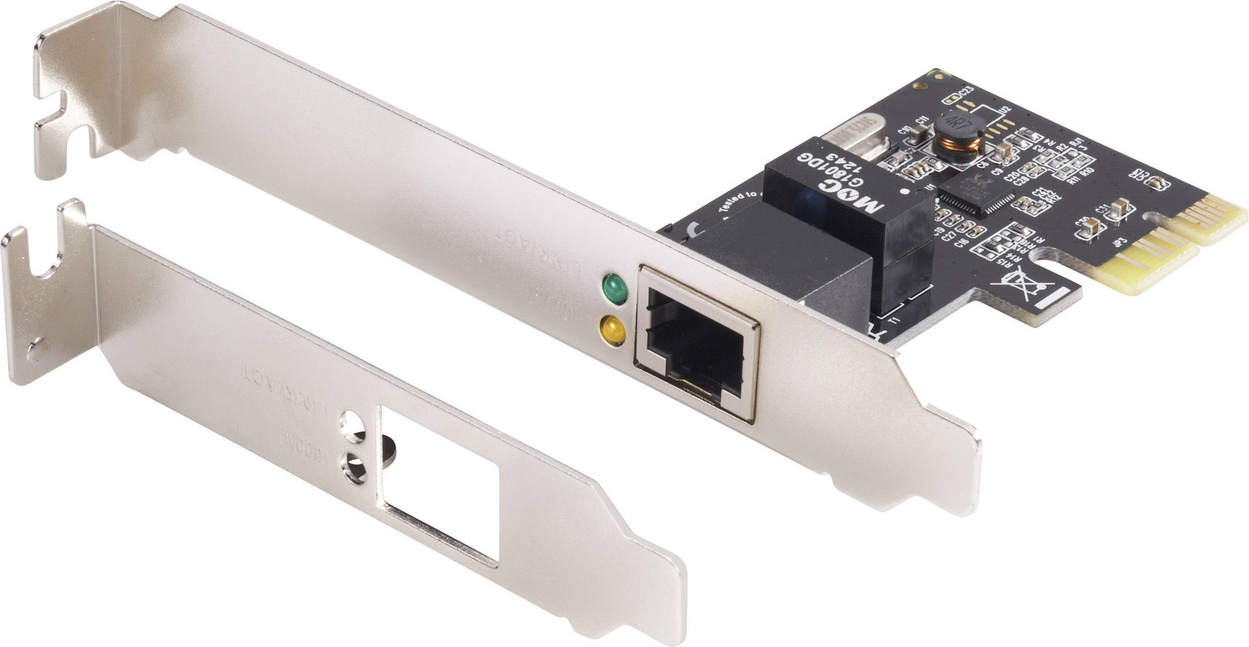 Karta sieciowa Renkforce, PCI-Express, Gigabit-LAN (1 Gbit/s), 1 GBit/s - obrazek 1