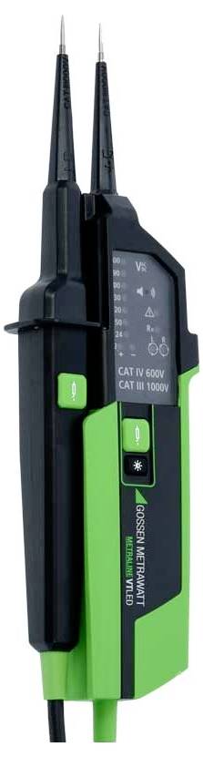 Miernik napięcia i ciągłości Gossen Metrawatt METRALINE VT LED CAT IV 600 V - obrazek 1