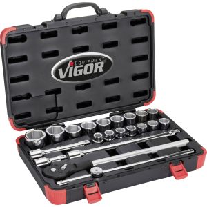 Zestaw kluczy nasadowych Vigor V2318N V2318N 3/4″ (20 mm) Zestaw kluczy nasadowych Vigor V2318N V2318N 3/4″ (20 mm)