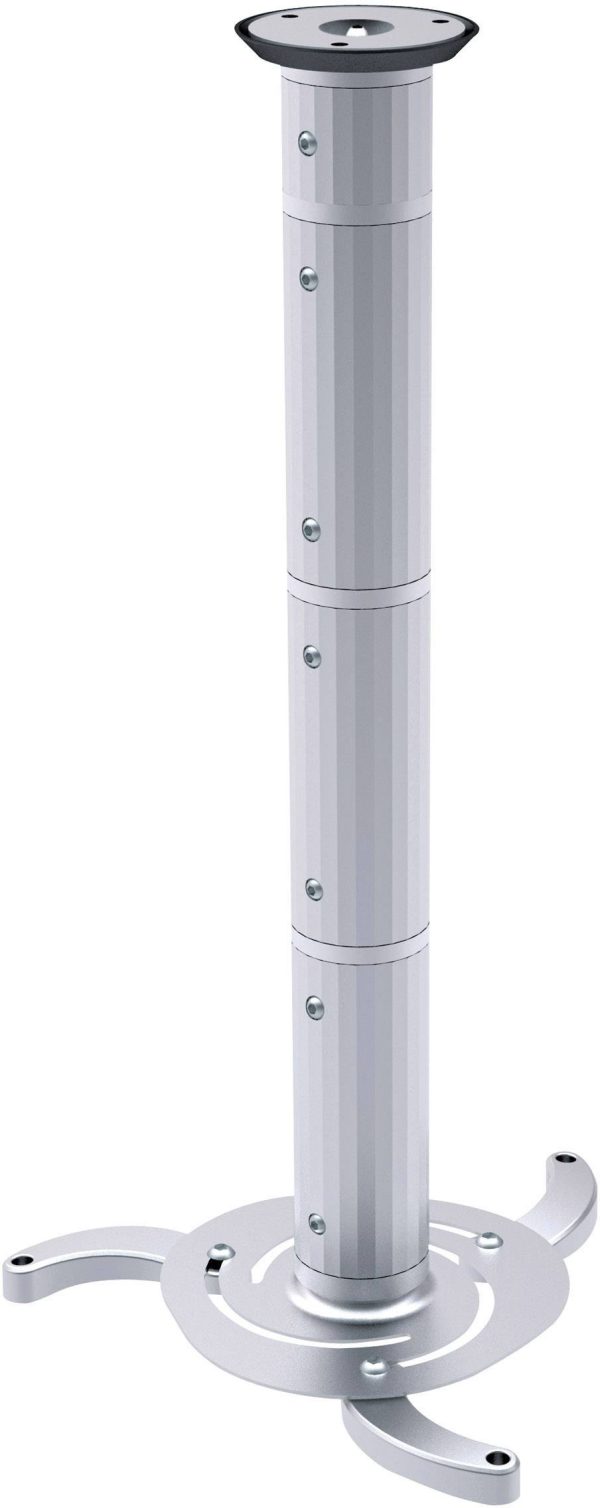 Uchwyt sufitowy do projektora SpeaKa Professional SP-4909560, Uchylny, Obrotowy, Maks. odległość od sufitu: 106 cm, 10 k