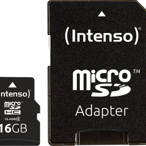 Karta pamięci microSDHC Intenso 3403470, 16 GB, Class 4, 21 MB/s / 5 MB/s, adapter SD Karta pamięci microSDHC Intenso 3403470, 16 GB, Class 4, 21 MB/s / 5 MB/s, adapter SD