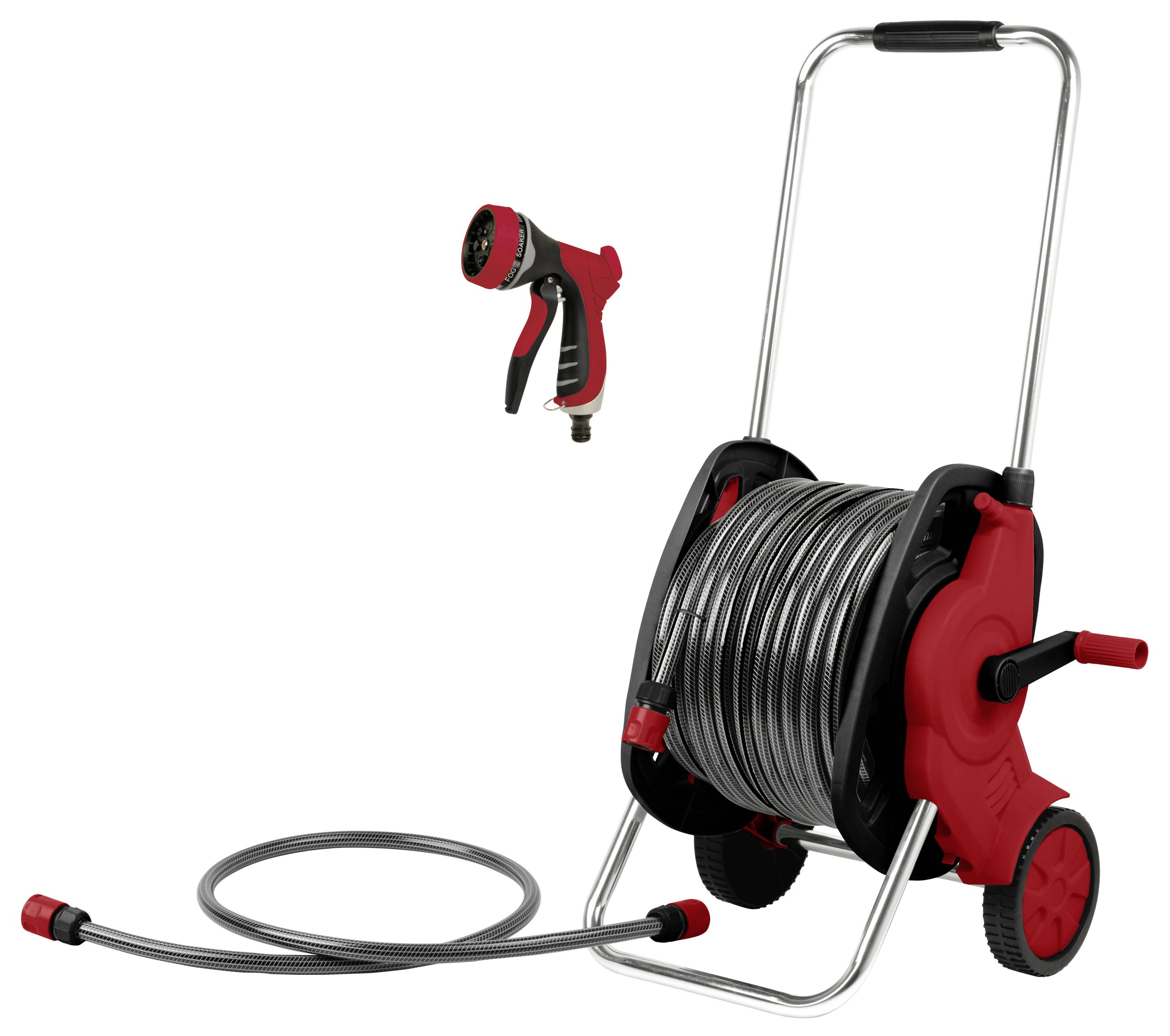 TOOLCRAFT 2302701 Wózek na węża 30 m, 13 mm (1/2") Bęben na wąż 30 m - obrazek 1