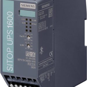 Zasilacz UPS na szynę DIN Siemens SITOP UPS1600, 24 V/DC, 22 V/DC – 29 V/DC, 20 A Zasilacz UPS na szynę DIN Siemens SITOP UPS1600, 24 V/DC, 22 V/DC – 29 V/DC, 20 A