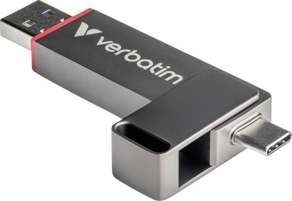 Verbatim Dual QuickStick Pendrive USB Produkt nowy 256 GB srebrny 32041 USB-C® (USB 3.2 Gen 1), USB 3.2 Gen 1