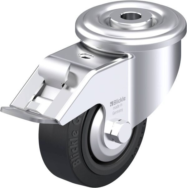 Blickle 942056 LER-POEV 80G-FI-FA Rolka obrotowa z blachy stalowej Średnica koła: 80 mm Maksymalne obciążenie: 140 kg 1