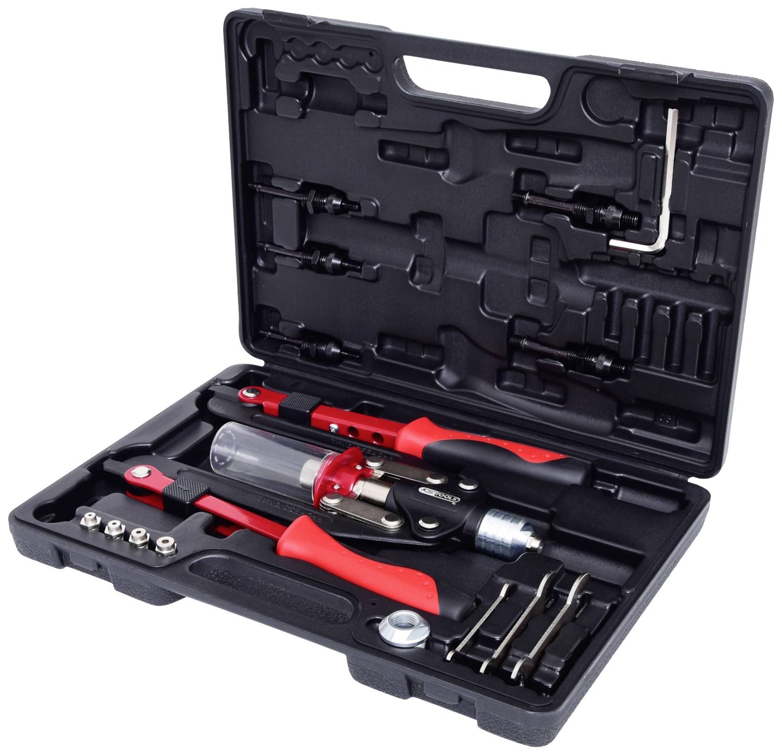 KS Tools 150.9630 Zestaw uniwersalnych szczypiec do nitów, 17 szt - obrazek 1