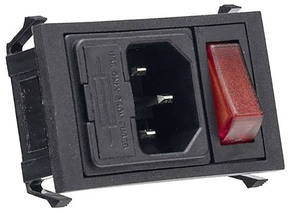 Bulgin BZV01/Z0000/02 Złącze męskie sieciowe, 1 szt.