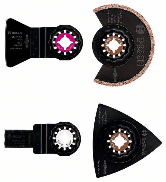 Bosch Accessories 2608661695 GOP-Zubehör Fliesen-Set 4-tlg. Zestaw akcesoriów do multinarzędzia 4 szt. 1 zest.