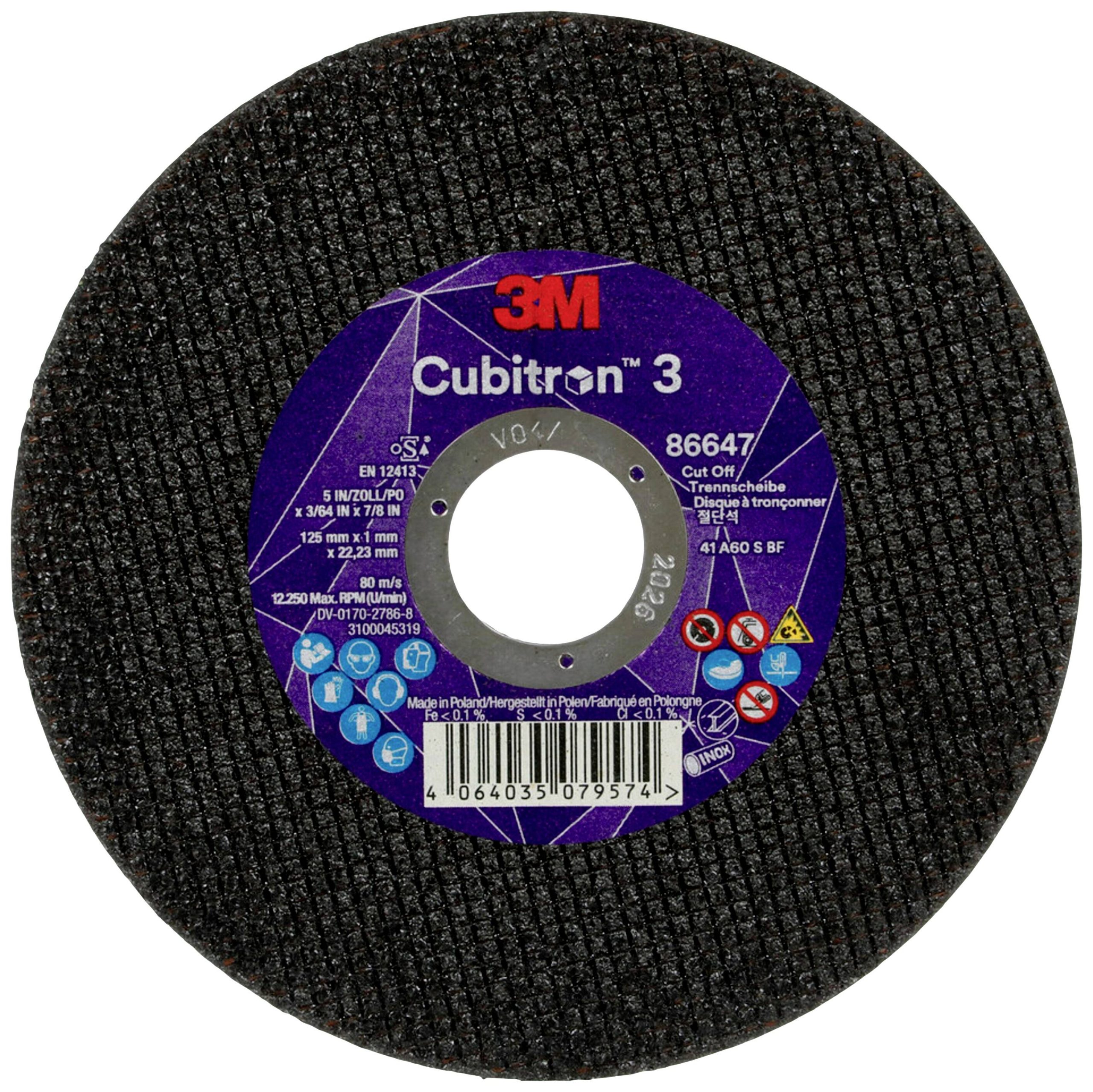 Tarcza tnąca Cubitron 86647 125 mm 25 szt. - obrazek 1