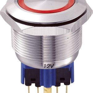 Przycisk wandaloodporny chwilowy TRU COMPONENTS GQ25-11E/R/12V, 1 x wł/(wł), IP65, 1 szt. Przycisk wandaloodporny chwilowy TRU COMPONENTS GQ25-11E/R/12V, 1 x wł/(wł), IP65, 1 szt.