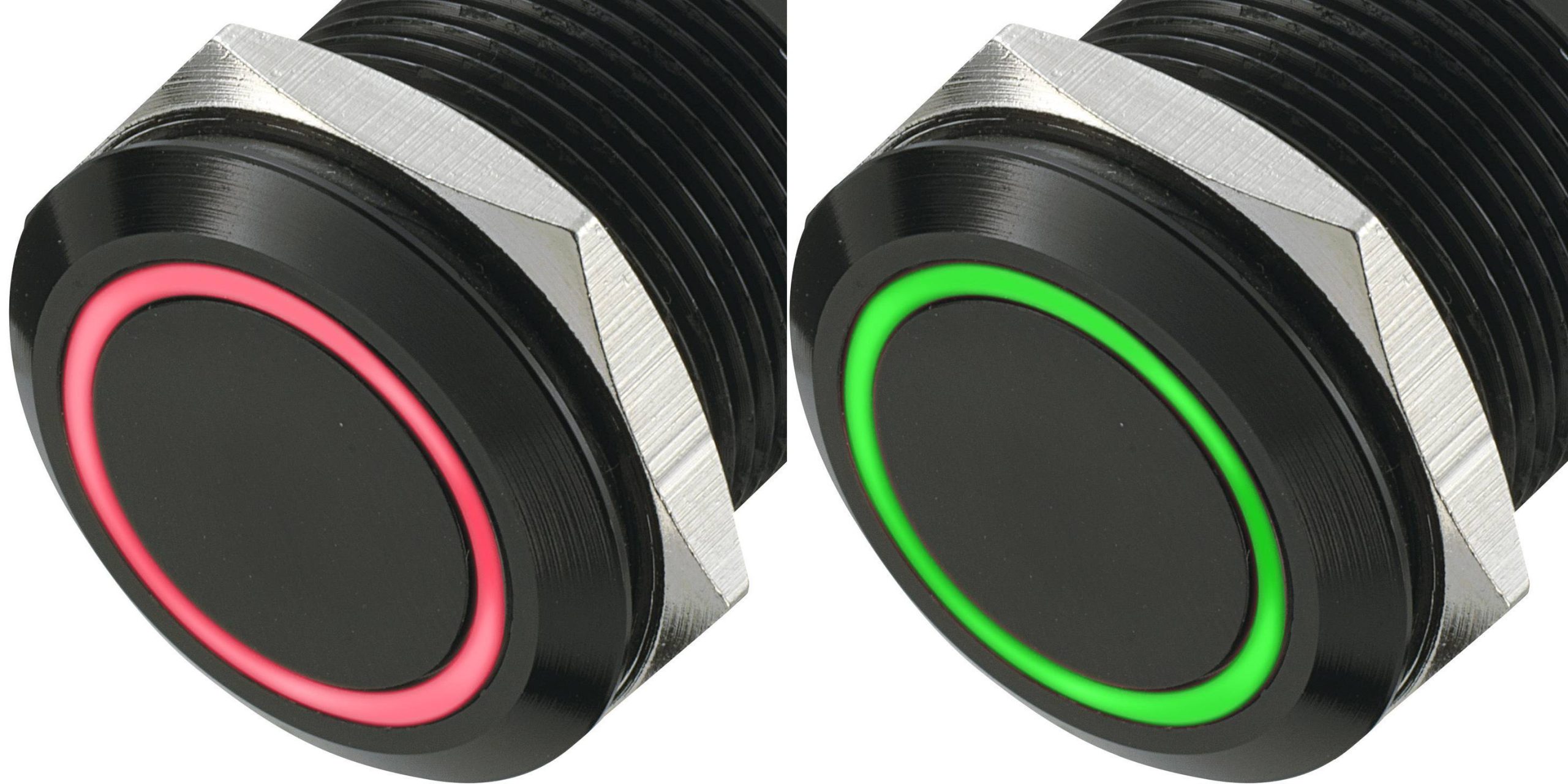 Przycisk wandaloodporny chwilowy TRU COMPONENTS LAS1-AGQ-11E/R-G, 1 x wył/(wł), 1 szt. - obrazek 1