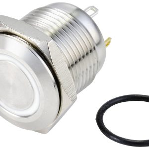 TRU COMPONENTS TC-10090924 Przycisk wandaloodporny GQ16F-10E/J/W/24V/S, 17 mm, 48 V/DC, 2 A, 1 szt. TRU COMPONENTS TC-10090924 Przycisk wandaloodporny GQ16F-10E/J/W/24V/S, 17 mm, 48 V/DC, 2 A, 1 szt.