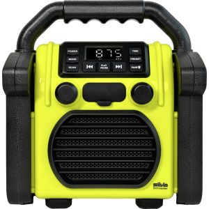 Radio na budowę Silva Schneider BR 230 BT neon-gelb FM funkcja budzika, funkcja ładowania akumulatora, wielokrotne ładow Radio na budowę Silva Schneider BR 230 BT neon-gelb FM funkcja budzika, funkcja ładowania akumulatora, wielokrotne ładow