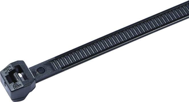Opaska kablowa HellermannTyton T50SOS-HS-BK-C1 118-05850, 150 mm, poliamid 6.6, 100 szt. - obrazek 1