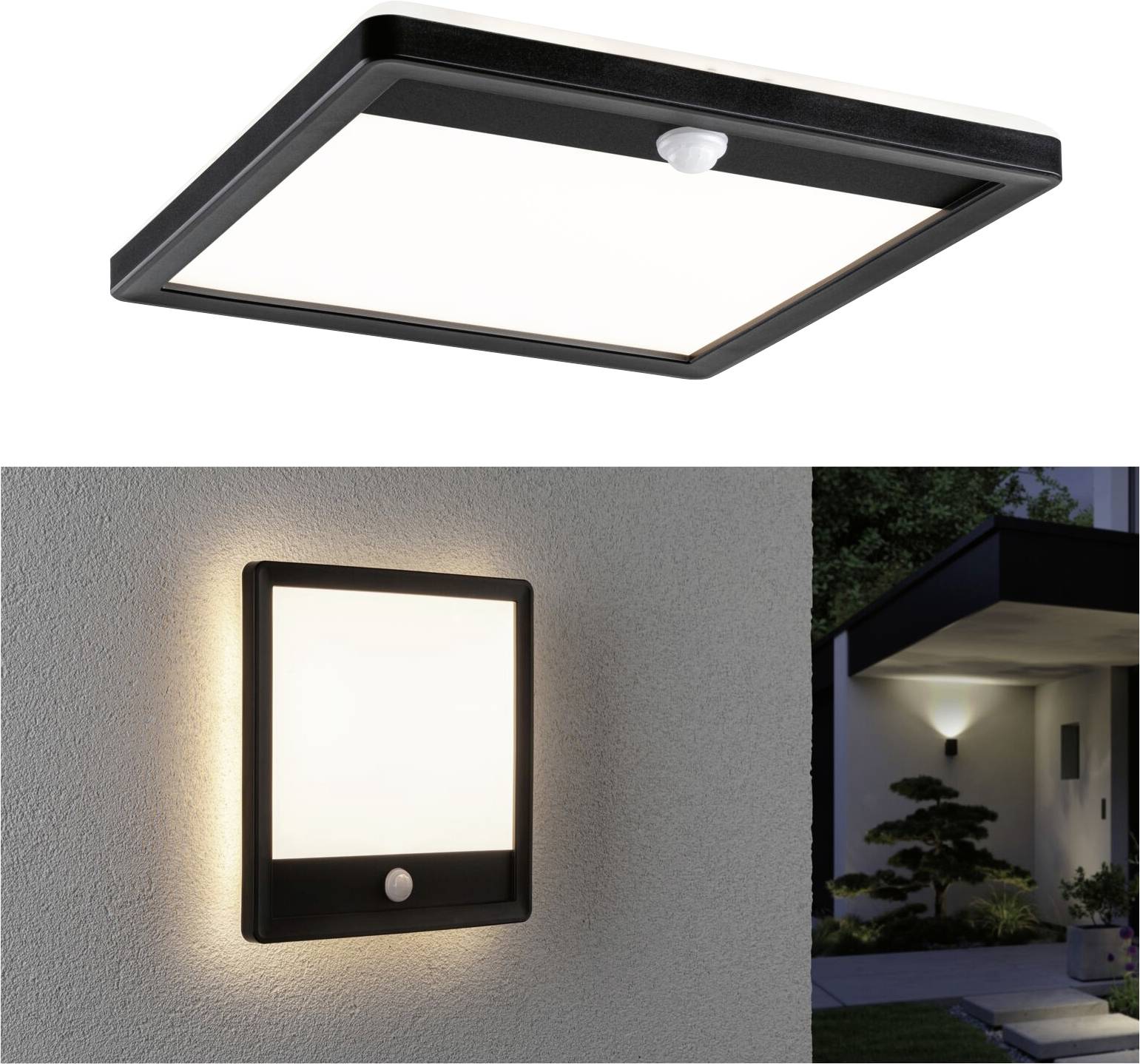 Zewnętrzna lampa ścienna z czujnikiem ruchu Paulmann Lamina PIR 94665 15 W 1100 lm IP44 (montaż sufitowy) - obrazek 1
