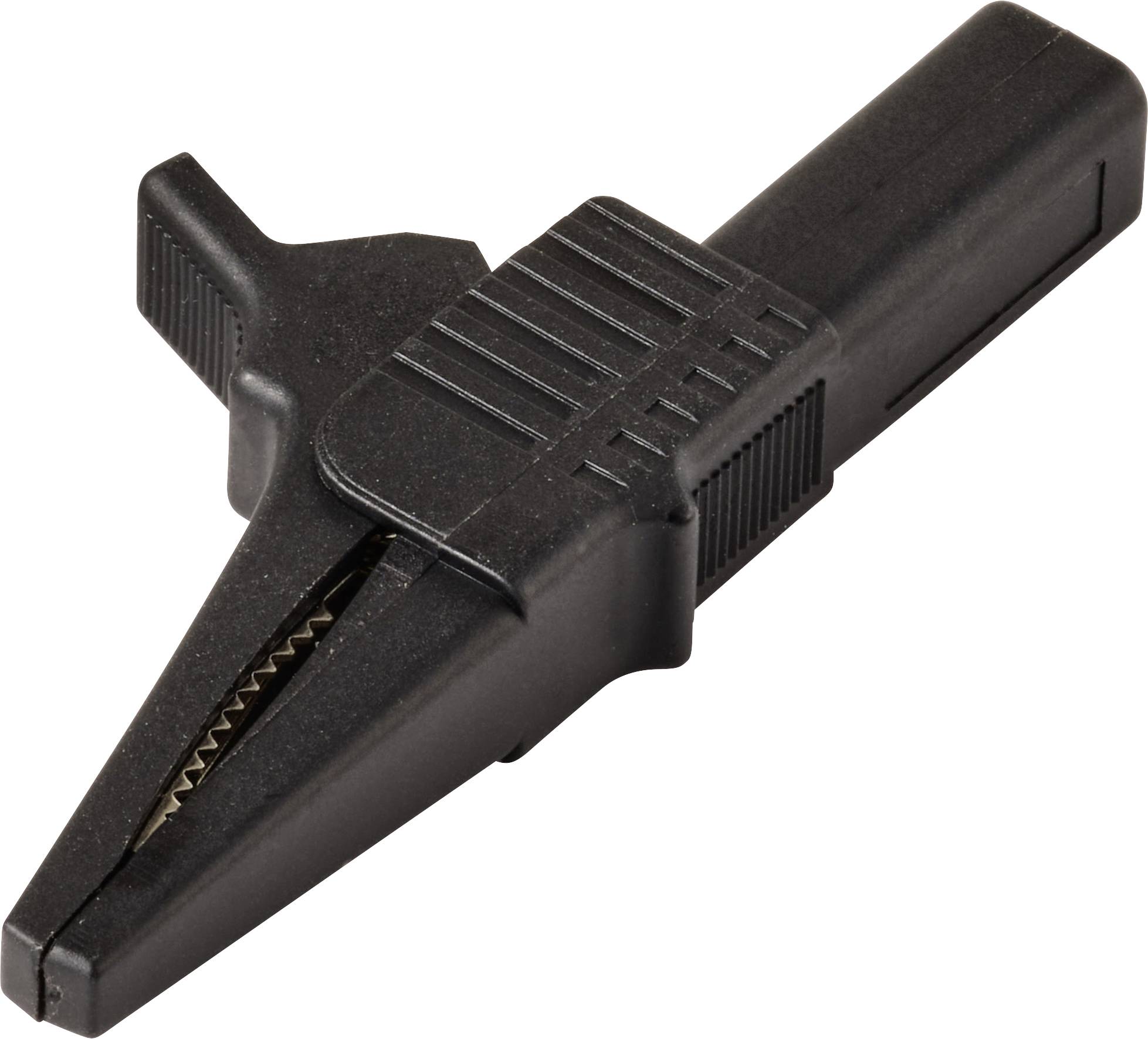 VOLTCRAFT MSK-125 Zacisk krokodylowykrótkiCAT II 300 V 10 Aczarny - obrazek 1