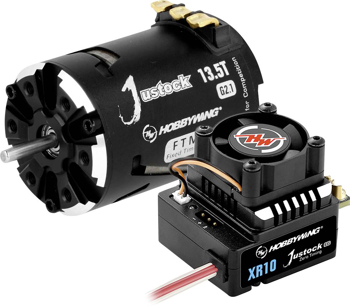 Zestaw napędowy bezszczotkowy do modeli RC Hobbywing Xerun Justock Combo G3S mit 13.5 Turn 1 szt. - obrazek 1