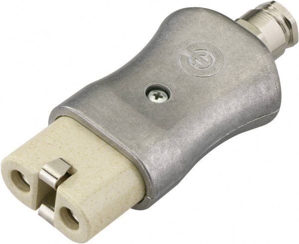 Kalthoff 840015 Złącze męskie IEC 344 złącze żeńskie proste Łączna ilość styków: 2 + PE 16 A aluminiowy 1 szt.