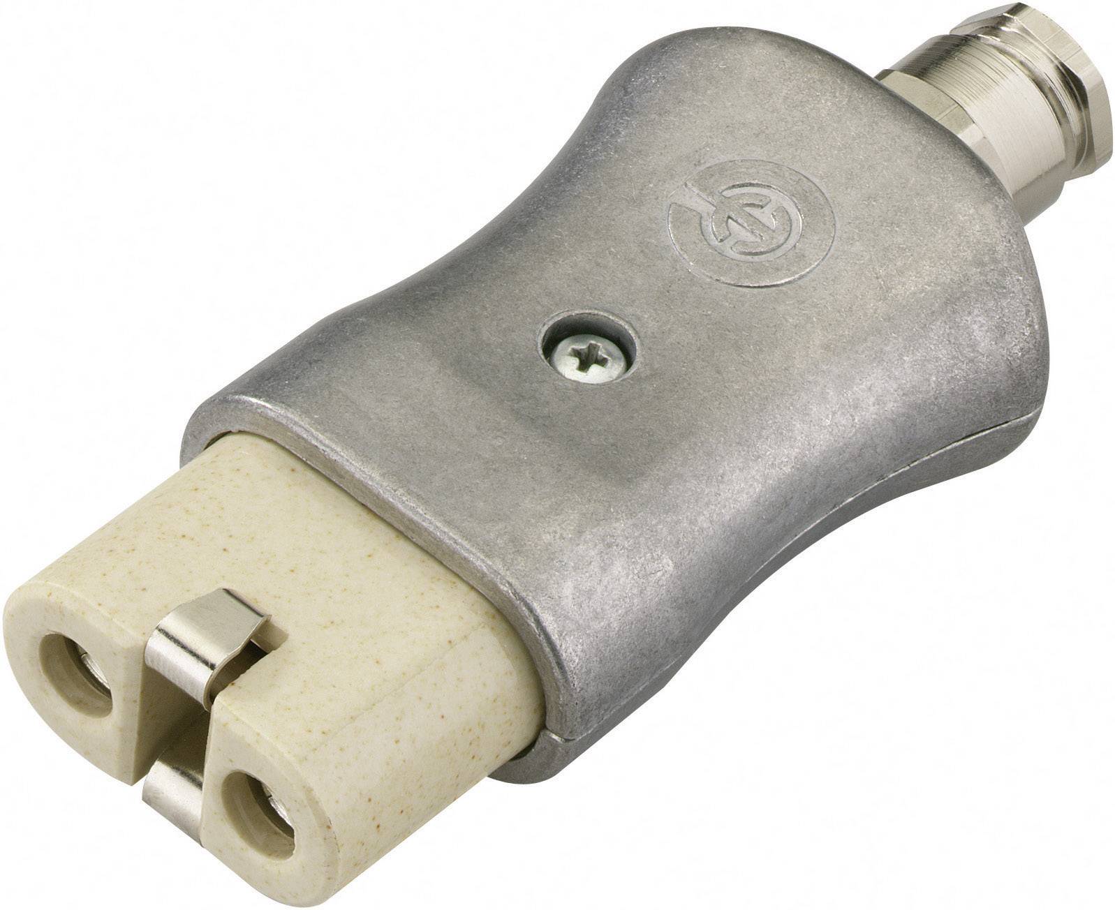 Kalthoff 840015 Złącze męskie IEC 344 złącze żeńskie proste Łączna ilość styków: 2 + PE 16 A aluminiowy 1 szt. - obrazek 1