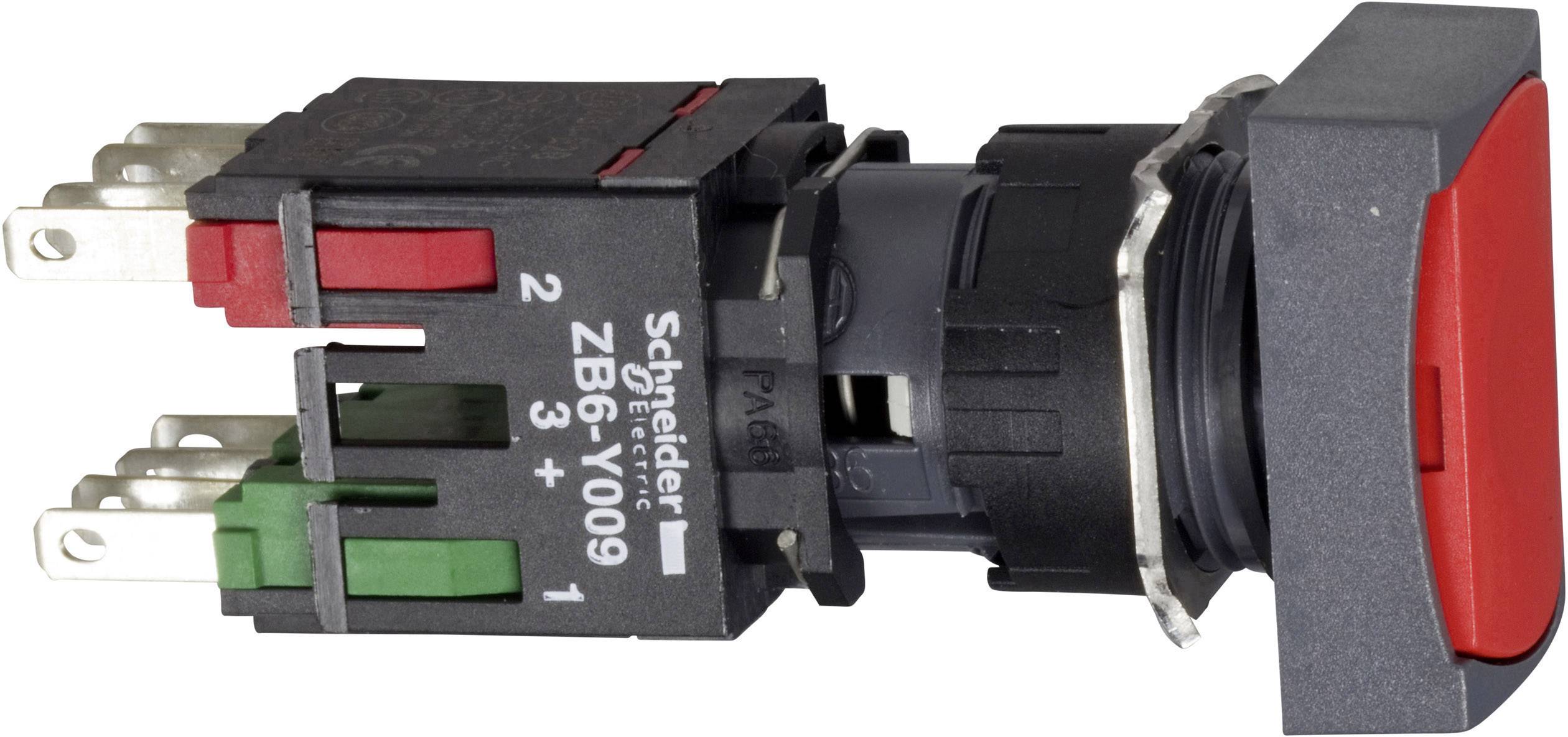 Schneider Electric XB6DA45B XB6DA45B Przycisk 250 V 3 A chwilowy (D x S x W) 57 x 24 x 18 mm IP65 1 szt. - obrazek 1
