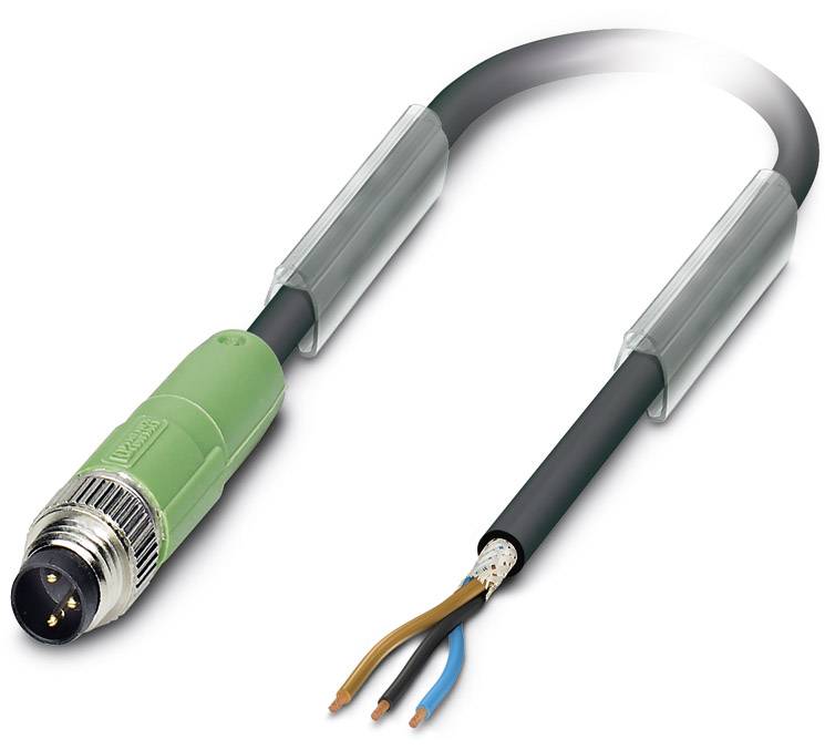 Kabel do czujników/elementów wykonawczych Phoenix Contact SAC-3P-M 8MS/ 1,5-PUR SH 1521614, kabel, otwarte końcówki, 1 s - obrazek 1