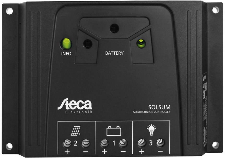 Solarny regulator ładowania Steca Solsum 0606 12 V, 24 V 6 A - obrazek 1