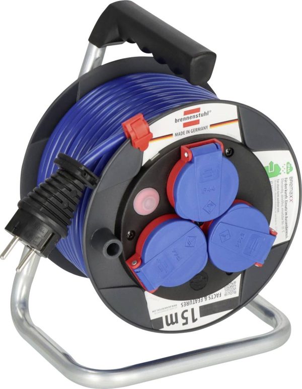 Przedłużacz Brennenstuhl 1079850, 1000/3500 W, 15 m, IP44, 3 gniazda z uziemieniem