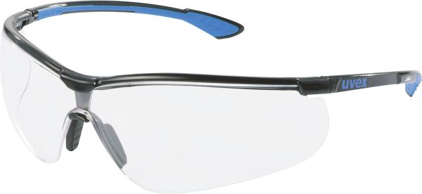 uvex sportstyle AR 9193838 Okulary ochronne z zabezpieczeniem przeciw zaparowaniu, z ochroną przeciw zarysowaniom niebie