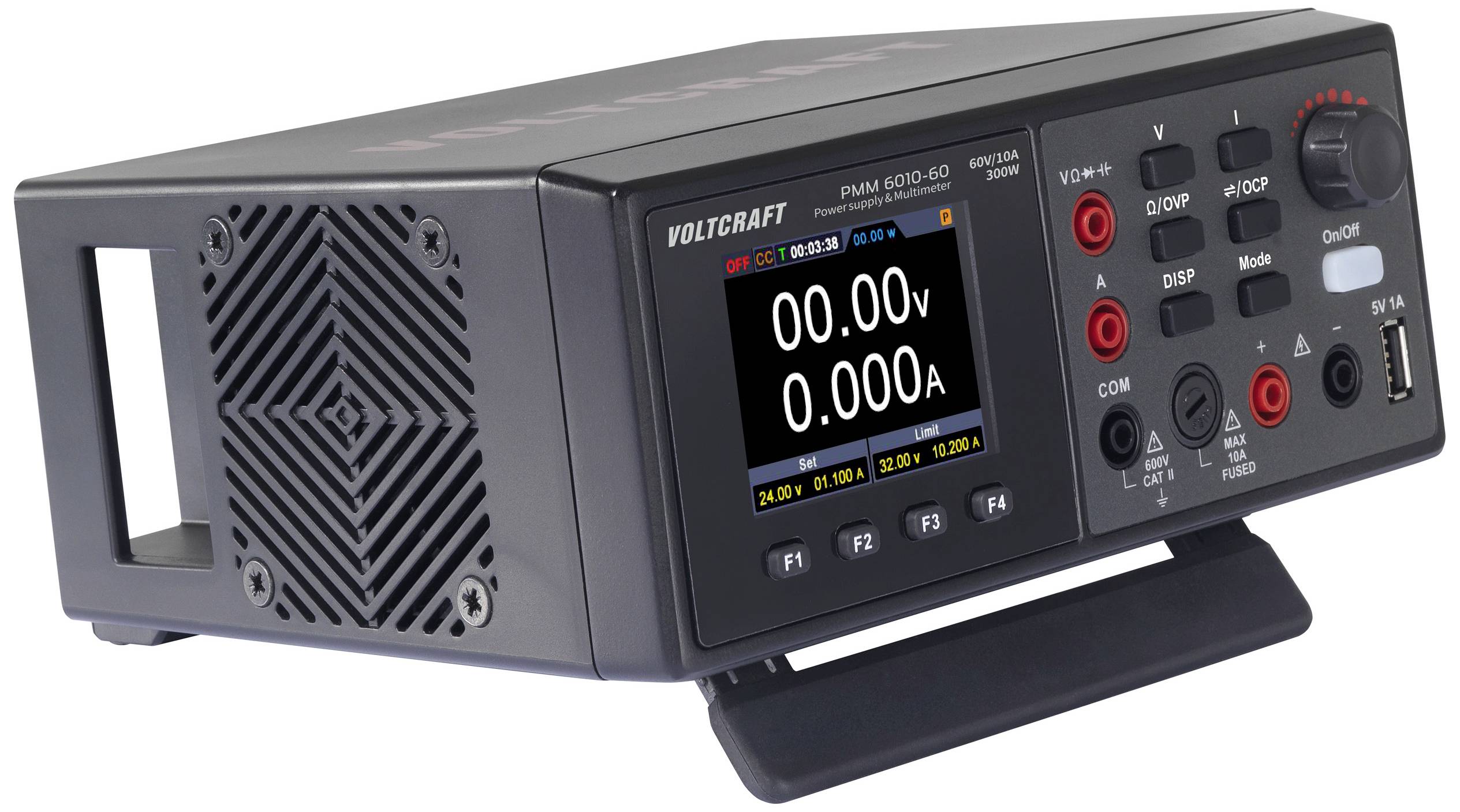 VOLTCRAFT PMM 6010-60 Multimetr i zasilacz cyfrowy CAT II 600 V Wyświetlane liczby: 60000 - obrazek 1