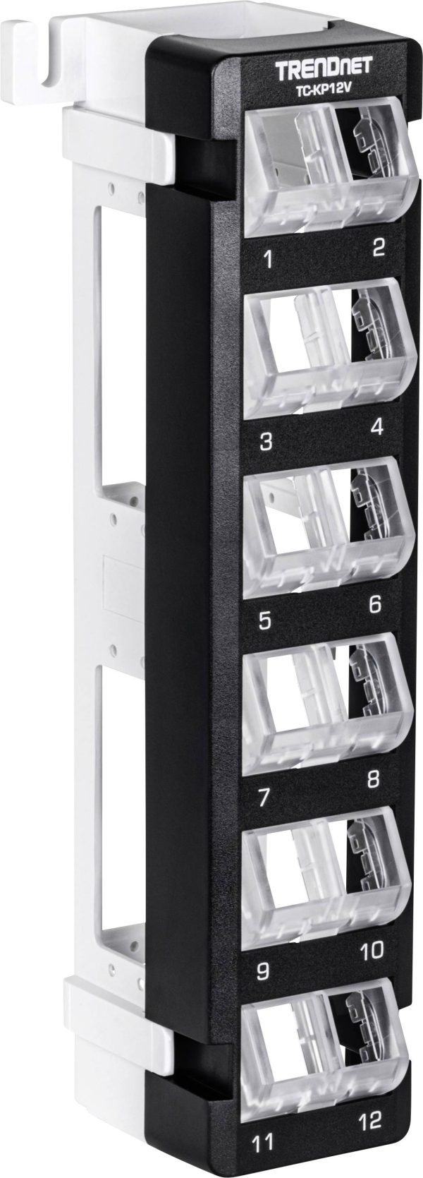 TrendNet TC-KP12V Patchpanel czarny Niezamontowany