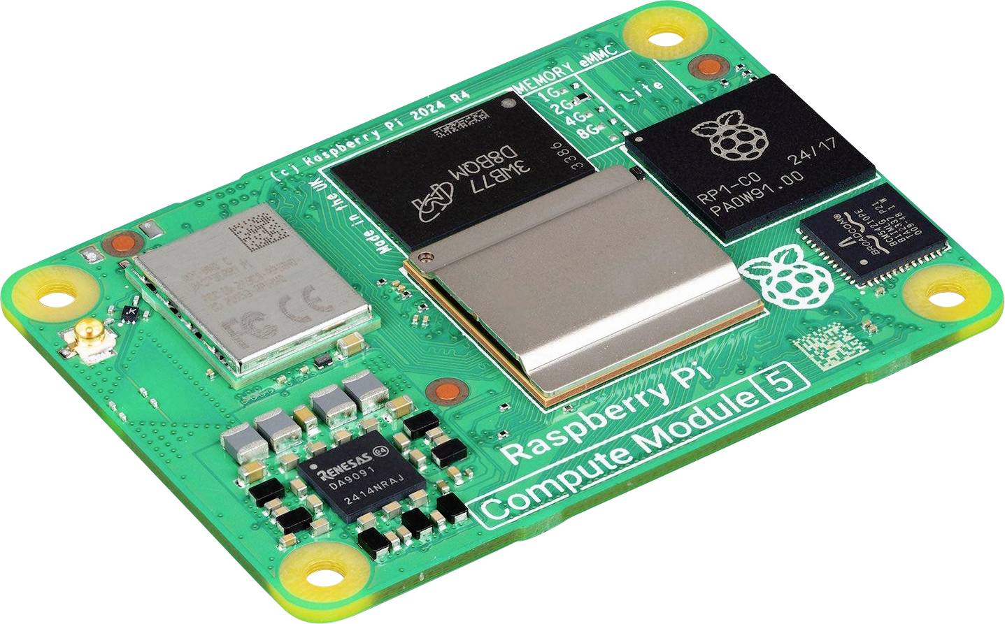 Raspberry Pi® Compute Modul 5 CM5104032 (4 GB RAM / 32 GB eMMC / ) 4 x2.4 GHz - obrazek 1