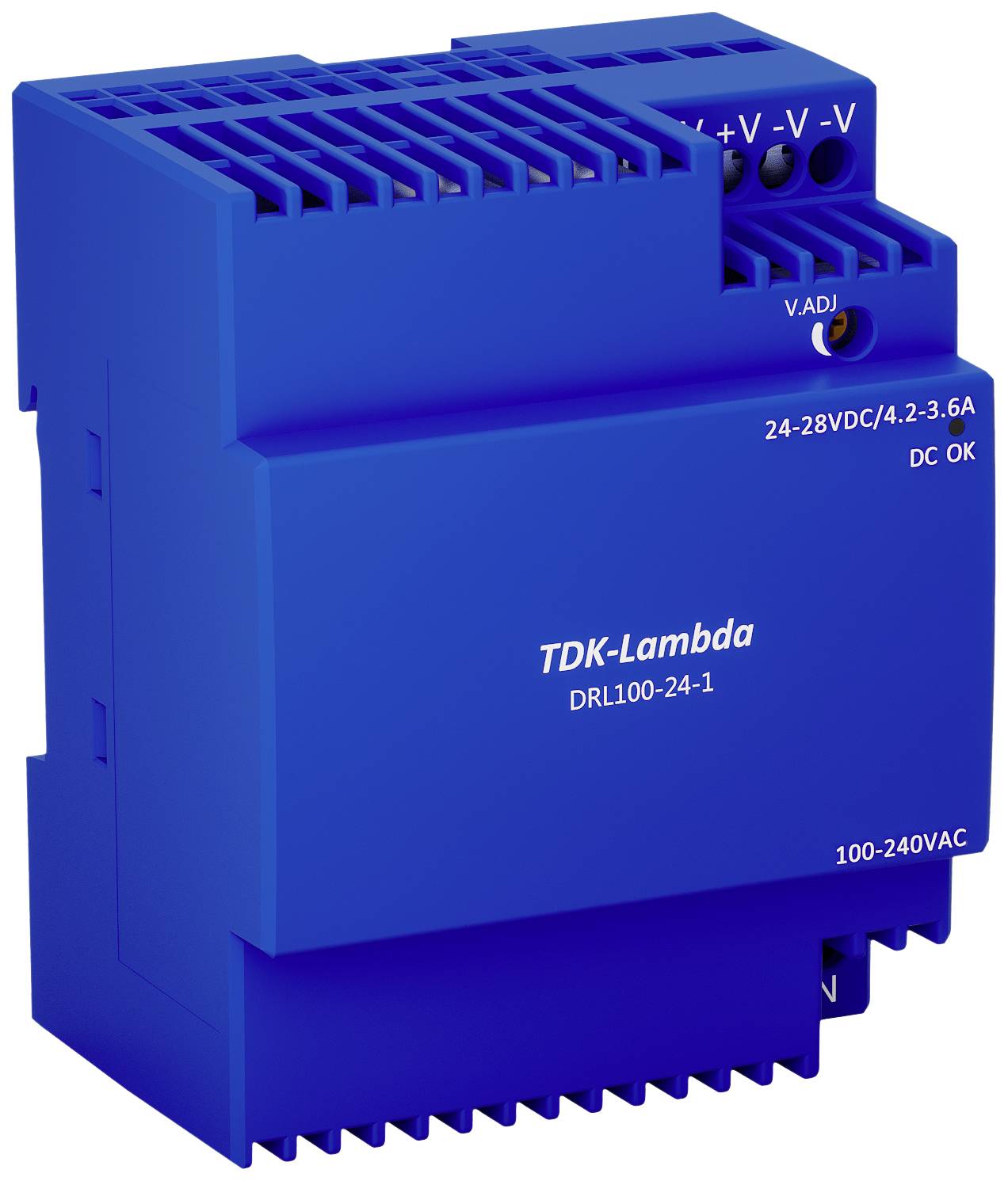 TDK-Lambda DRL100-24-1 Zasilacz na szynę DIN 24 V 3.67 A 100.8 W Opis 1 szt. - obrazek 1