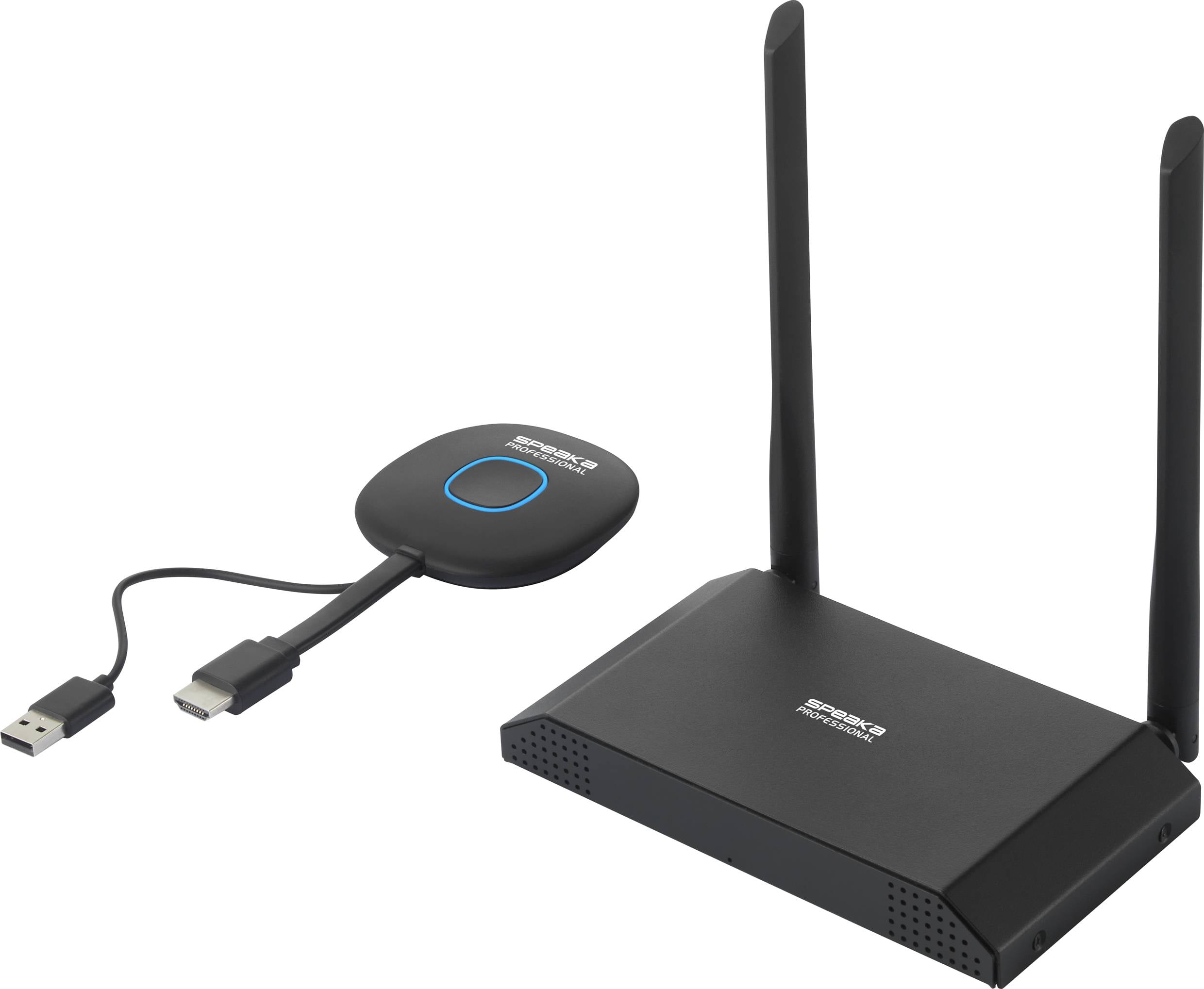 SpeaKa Professional SP-VShare Bezprzewodowy system prezentacji 4K UHD 4x Multi Viewer, Funkcja tablicy cyfrowej, Bezpiec - obrazek 1