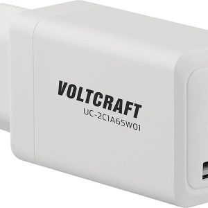 VOLTCRAFT UC-2C1A65W01 Ładowarka USB 65 W 1x USB-A, 2x USB-C® Fast Charge, Power Delivery 3.0 biały dom GaN VOLTCRAFT UC-2C1A65W01 Ładowarka USB 65 W 1x USB-A, 2x USB-C® Fast Charge, Power Delivery 3.0 biały dom GaN