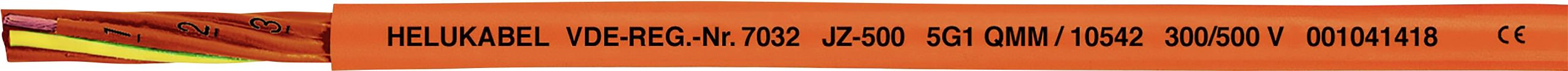 HELU 10747-500 Przewód sterowniczy JZ-500 Orange, 3 G 2.5 mm², 500 m - obrazek 1
