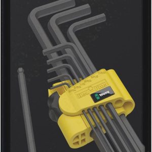 Wera 950/9 Zestaw kluczy trzpieniowych 5/64 cal, 3/32 cal, 1/8 cal, 5/32 cal, 3/16 cal, 7/32 cal, 1/4 cal, 5/16 cal, 3/8 Wera 950/9 Zestaw kluczy trzpieniowych 5/64 cal, 3/32 cal, 1/8 cal, 5/32 cal, 3/16 cal, 7/32 cal, 1/4 cal, 5/16 cal, 3/8