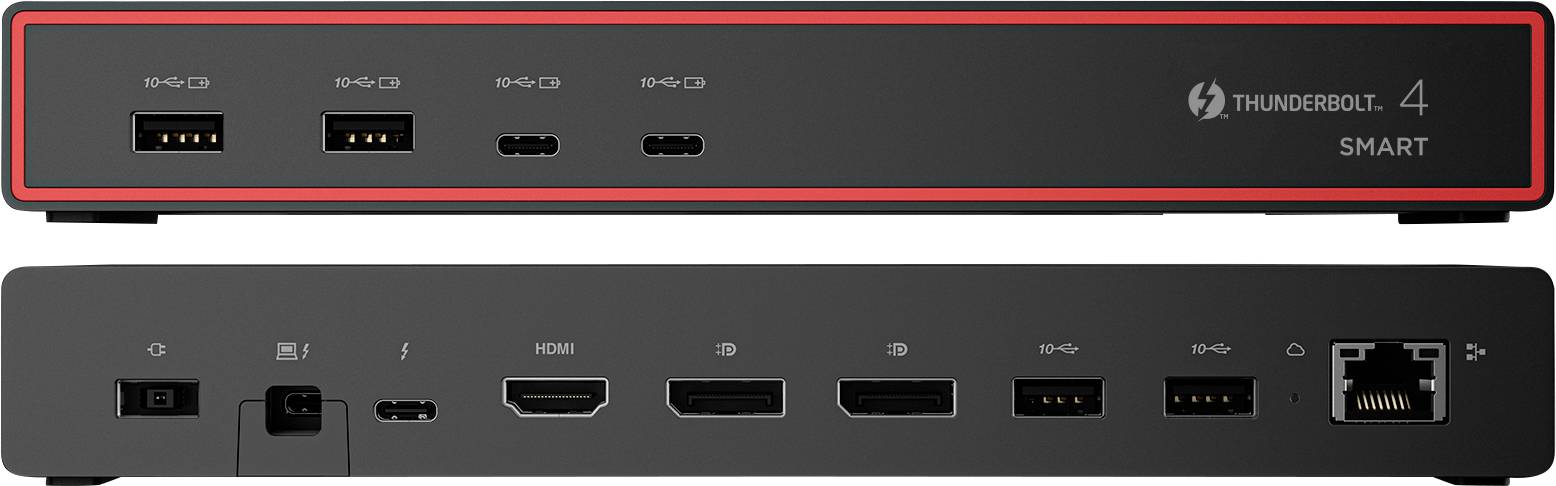 Stacja dokująca Thunderbolt™ 4 Lenovo ThinkPad Smart Dock 7500 Gen 2 z zapięciem Kensington Lock, obsługuje 8K@30Hz (1x) - obrazek 1